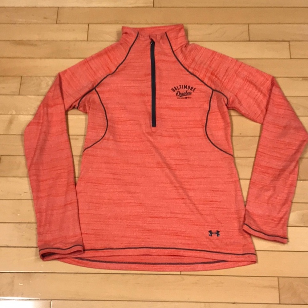 Preowned Under Armour Heat Gear Fitted top - Baltimore Orioles - small petite
